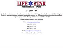 Tablet Screenshot of lifestarrescue.com